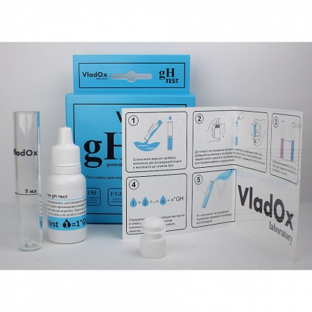 Набор из 7 Тестов VladOx  (gH, kH, pH, NO2, NO3, NH3/4, PO4)