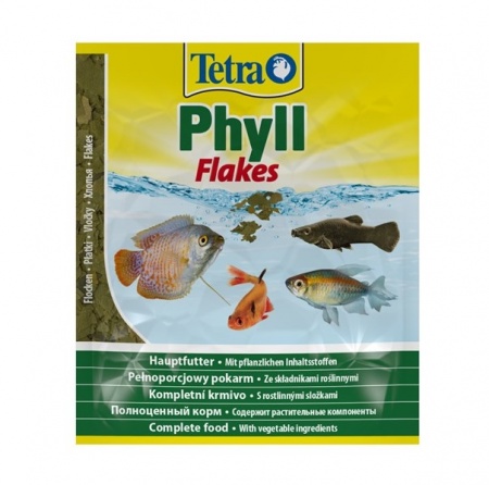 Tetra Phyll 250 мл - корм для растительноядных рыб (хлопья)