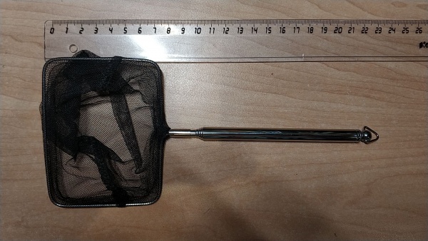 AQUAEL TELESCOPIC FISH NET 8" / 200 мм (249260). Сачок для рыбы.телескопический