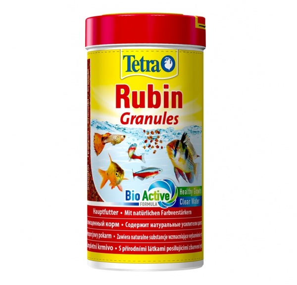 Tetra Rubin Granules 250мл- корм для усиления естественной окраски рыб (гранулы)