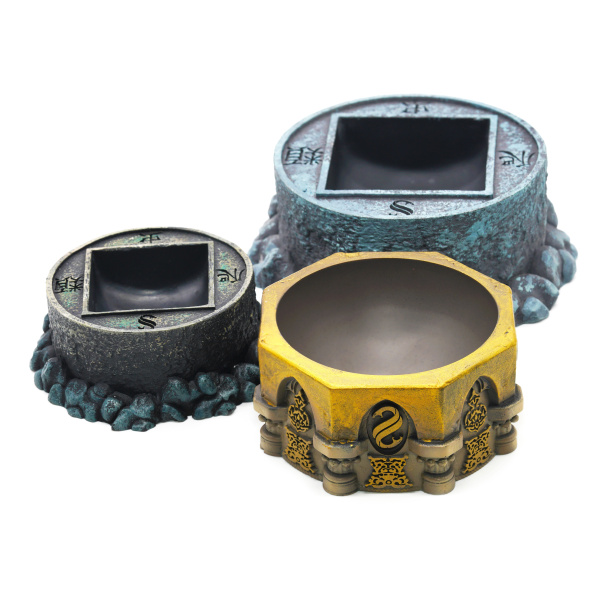 Поилка круглая из искусственного камня  Scaled Pensieve Drinking Bowl (Омут памяти) 12 см
