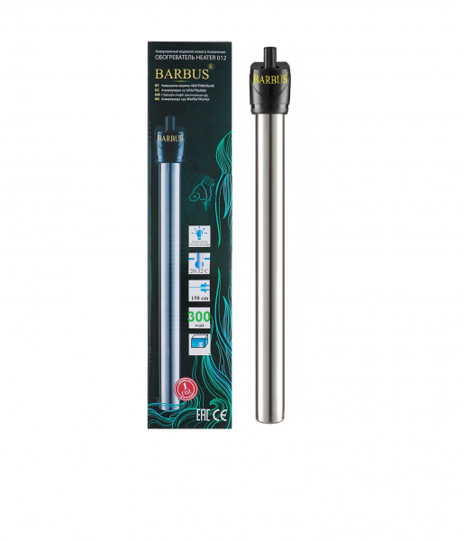 HEATER 013 Barbus (500w) Аквариумный металлический обогреватель 500 Ватт