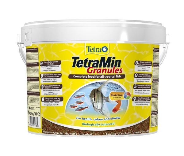 TetraMin Granulat 10л (ведро) - универсальный корм для рыб (гранулы)