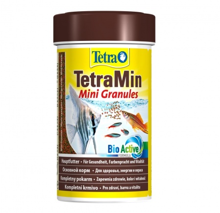 TetraMin Mini Granules 100мл - универсальный корм для рыб (мини гранулы)