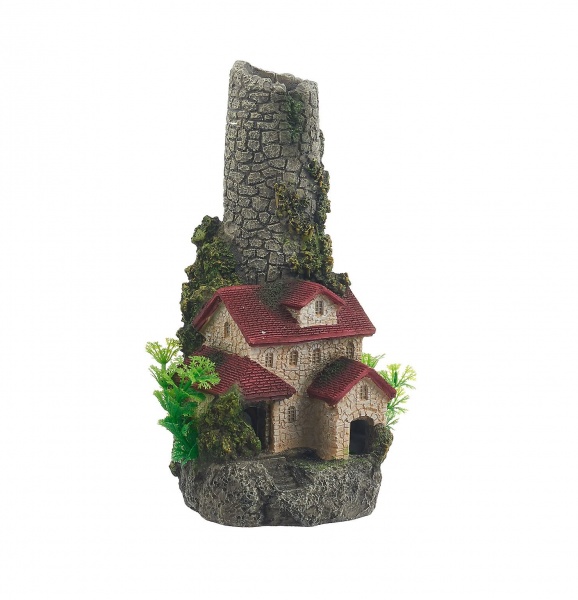 Декорация для аквариума Barbus Замок, 15х14,5х28 см 009