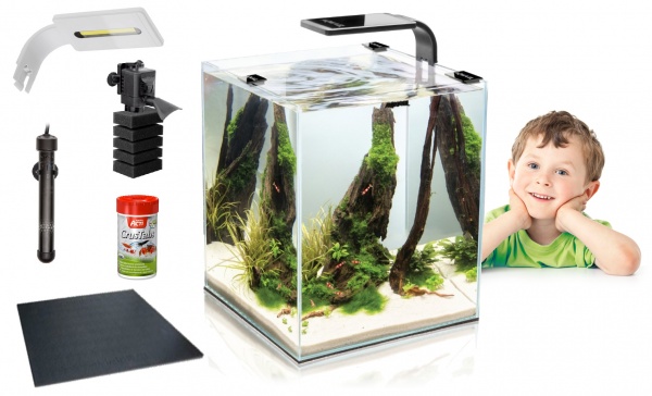AQUAEL Аквариум SHRIMPS SET SMART LED DAY&NIGHT 10 чёрный  (10 литров)
