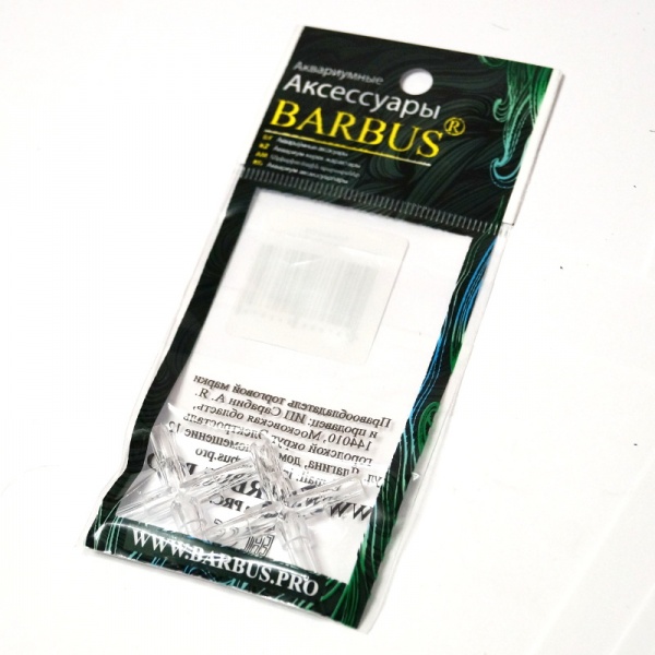 Четверник для воздушной трубки Barbus 4 мм, 2 шт