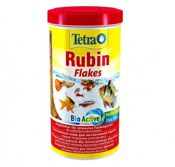 Tetra Rubin Flakes 1л - корм для усиления естественной окраски рыб (хлопья)
