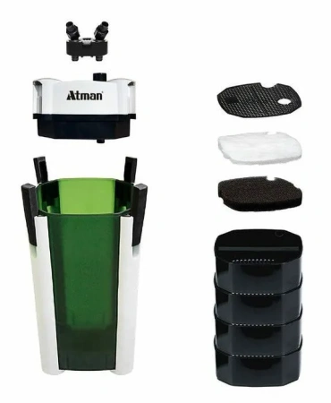 Atman ATM-AT-3338S Фильтр внешний для аквариума до 400 литров, 1500 л/ч, 18W