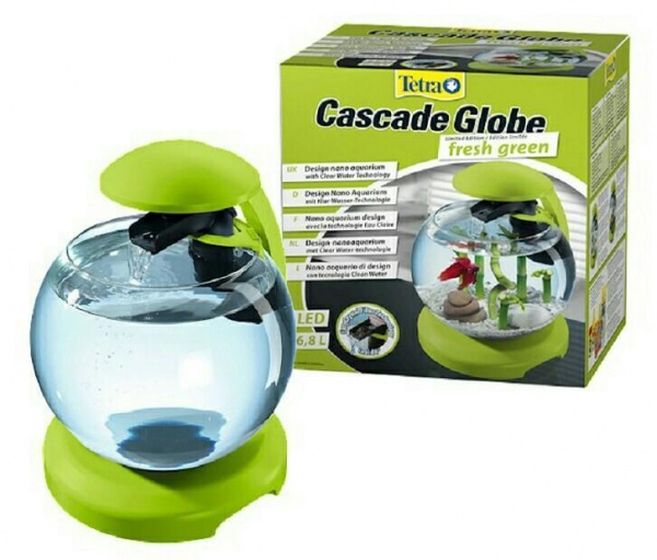 Аквариум круглый  6.8л Tetra Cascade Globe Зеленый