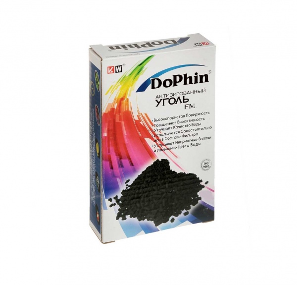 Уголь активированный природный  DoPhin 150 гр.