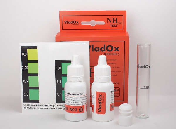Набор из 7 Тестов VladOx  (gH, kH, pH, NO2, NO3, NH3/4, PO4)